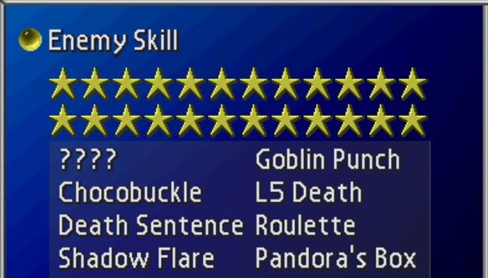 Enemy Skills di Final Fantasy VII